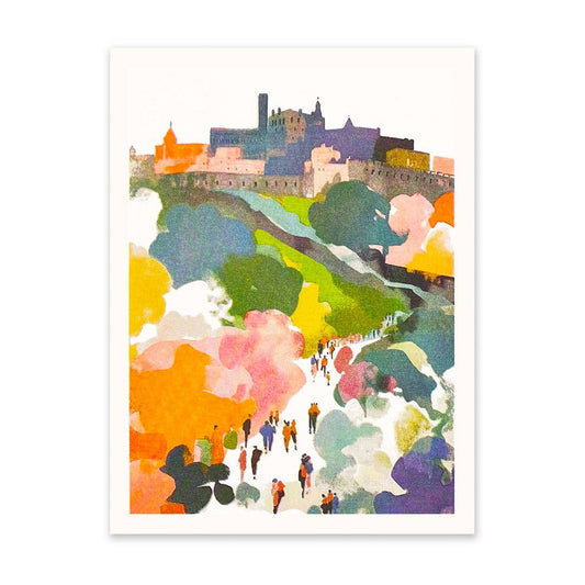 Edinburgh Art Print | A5 Risograph