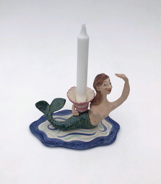 Helen Kemp - 'Mermaid' Candleholder