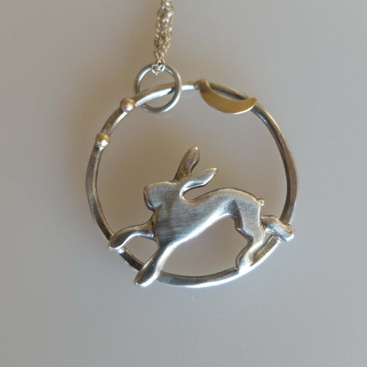 Robyn Kinsman-Blake - Hare, Stars and Moon - Necklace