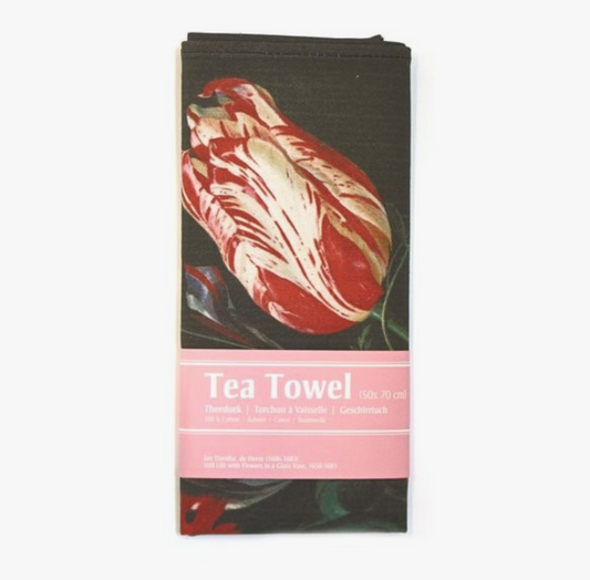 De Heem 'Flower Still Life' - Tea Towel