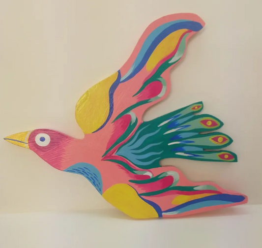 Lindsay Grime - Handpainted wooden bird