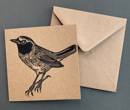 Georgia Flowers | Redstart | Linoprinted Greetings Card