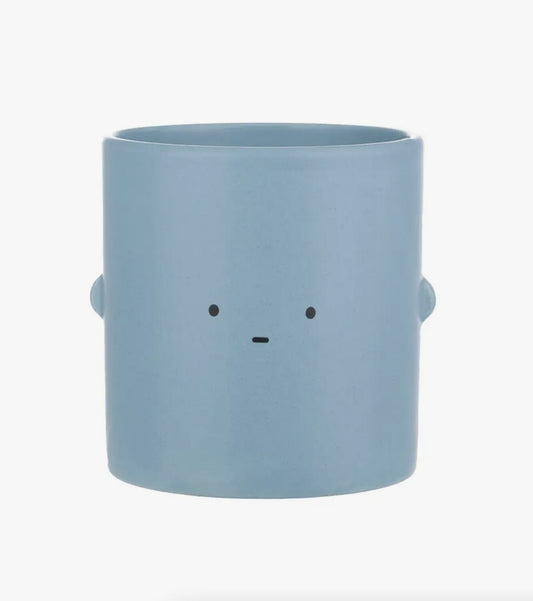 Blue Straight Face Toki Pot